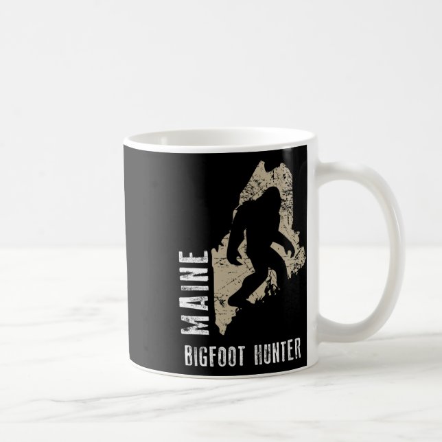 Caneca De Café Maine Bigfoot Hunter (Direita)