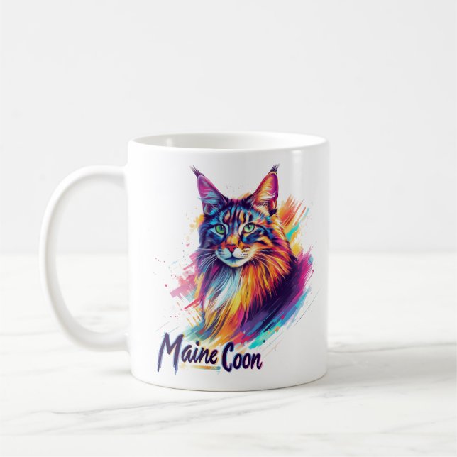 Caneca De Café Maine Coon (Esquerda)