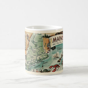Caneca De Café Maine Vintage Mug