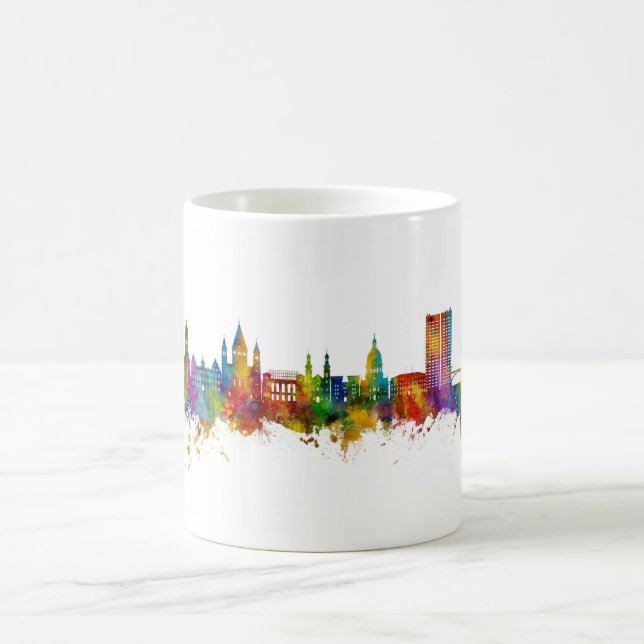 Caneca De Café Mainz Germany Skyline (Centro)
