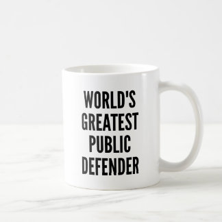 Caneca De Café Maior defensor público do mundo