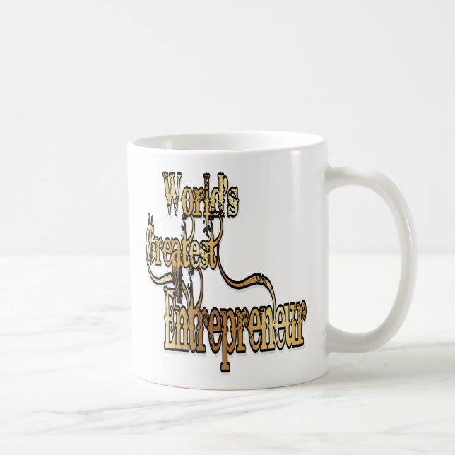 Caneca De Café Maior Empreendedor do Mundo (Direita)