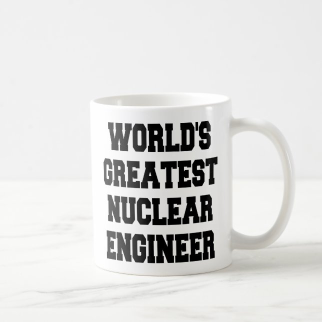 Caneca De Café Maior Engenheiro Nuclear do Mundo (Direita)