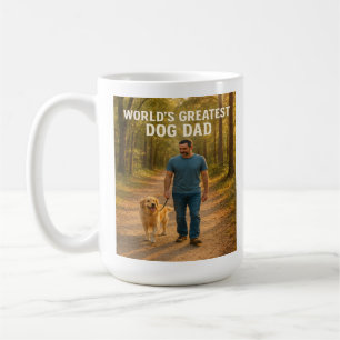 Caneca De Café Maior Pai de Cachorro do Mundo - Edição da Manhã