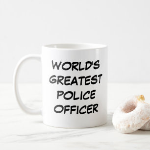 Caneca De Café "Maior Policial do Mundo" Mug