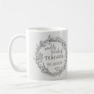 Caneca De Café maior professor do mundo, a coroa mínima moderna