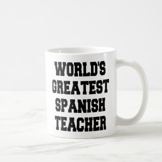Caneca De Café Maior Professora Espanhola do Mundo