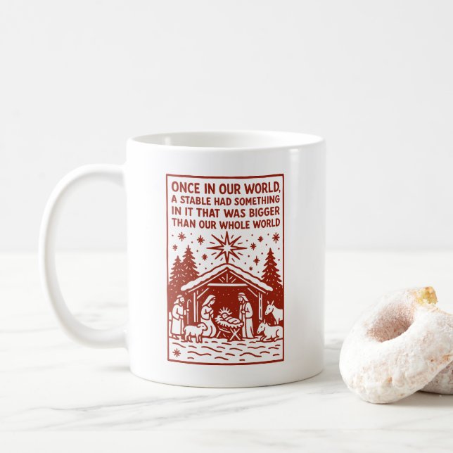 Caneca De Café Maior que todo o nosso mundo 1 (Com Donut)