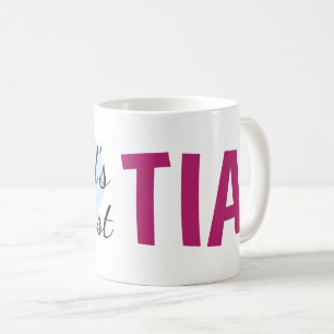 Caneca De Café Maior Tia do Mundo (11 oz) Café Mug