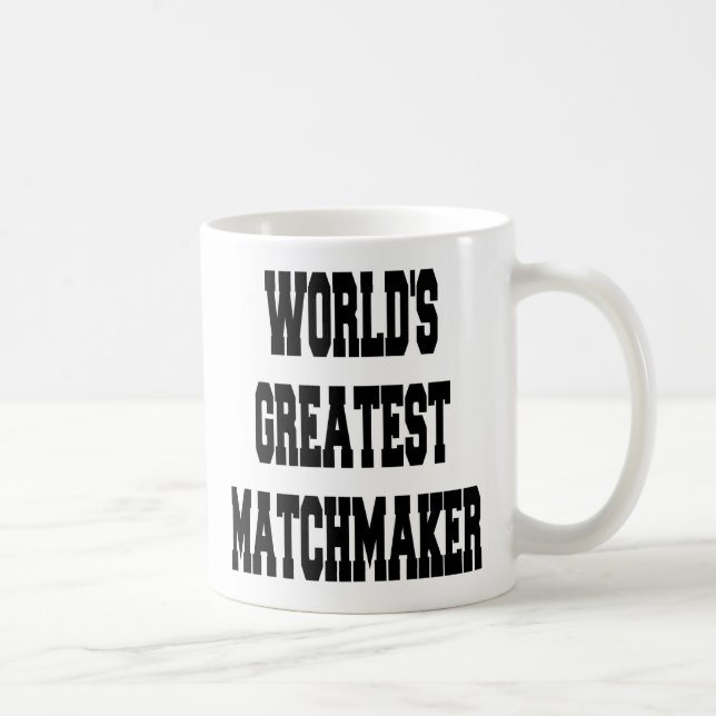 Caneca De Café Maiores Matchmaker do Mundo (Direita)