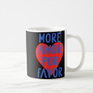 Caneca De Café Mais Amor R Favor Coração Vermelho Fofo Citação de