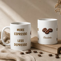 Mais Café Menos Desânimo Nome Divertido de Café