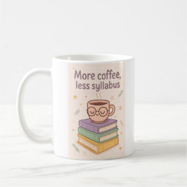 Caneca De Café Mais Café Menos Sílaba Engraçado