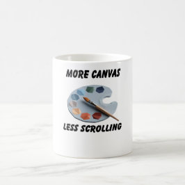 Caneca De Café Mais Canvas Menos Rolagem