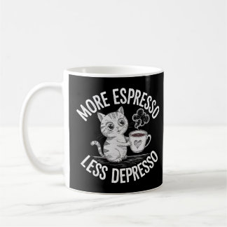 Caneca De Café Mais depressão menos depressão