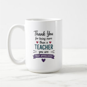 Caneca De Café Mais do que um Professor Verdadeiramente Apreciado