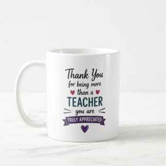Caneca De Café Mais do que um Professor Verdadeiramente Apreciado