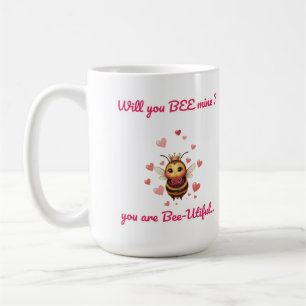 Caneca De Café Mais fofo você será minha no dia dos namorados