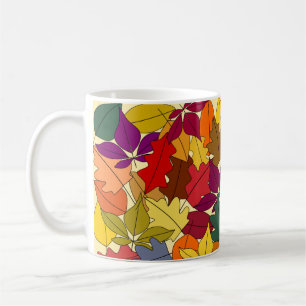 Caneca De Café Mais Folhas de outono