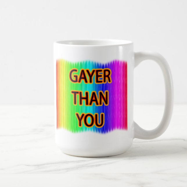 Caneca De Café Mais Gay que Você (Direita)