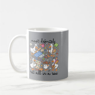Caneca De Café Mais Não Todos Em Uma Linha Ganso Professor Escola