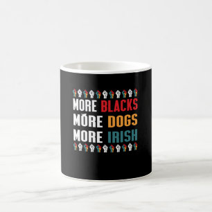 Caneca De Café Mais negros mais cães mais irlandeses