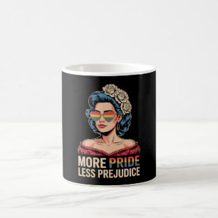 Caneca De Café Mais Orgulho Menos Preconceito LGBTQ Orgulho Aliad