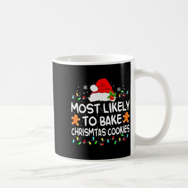 Caneca De Café Mais Propenso a Assar Biscoitos de Natal Divertido (Direita)