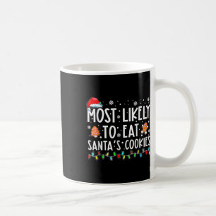 Caneca De Café Mais Propenso a Comer os Biscoitos do Papai Noel F