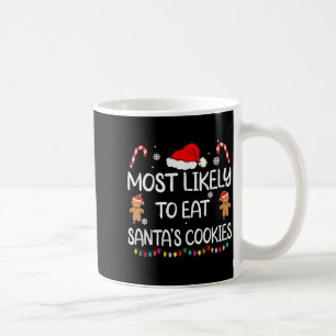 Caneca De Café Mais Propenso a Comer os Biscoitos do Papai Noel F