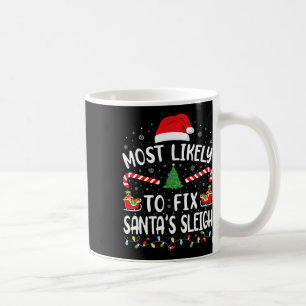 Caneca De Café Mais Propenso a Consertar Trenó do Papai Noel Famí