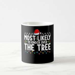 Caneca De Café Mais Propenso A Derrubar A Árvore De Natal