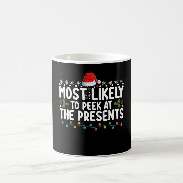 Caneca De Café Mais Propenso a Espiar os Presentes de Natal (Centro)