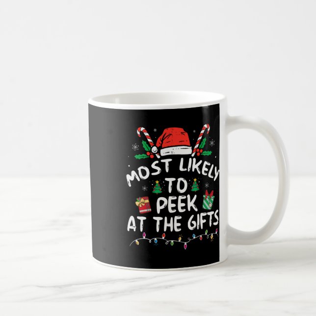 Caneca De Café Mais Propenso a Espiar os Presentes do Papai Noel  (Direita)