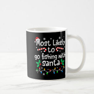 Caneca De Café Mais Propenso a Ir Pescar com o Papai Noel Tapete