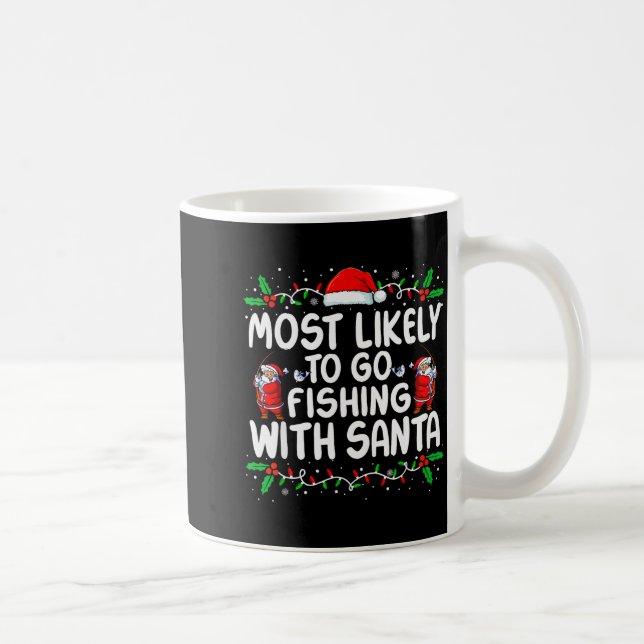 Caneca De Café Mais Propenso a Ir Pescar com Papai Noel Tapete de (Direita)