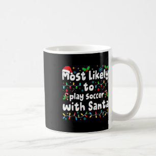 Caneca De Café Mais Propenso a Jogar Futebol com o Papai Noel Nat