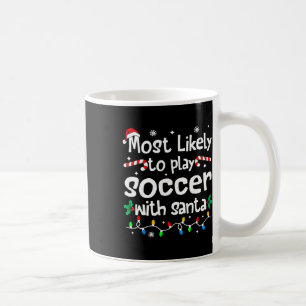 Caneca De Café Mais Propenso a Jogar Futebol com o Papai Noel Nat