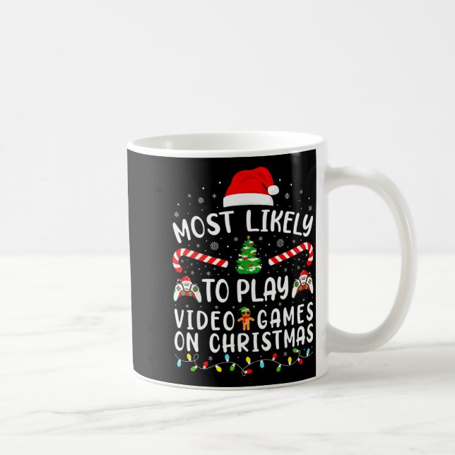 Caneca De Café Mais Propenso a Jogar Video Games Xmas Partida da  (Direita)