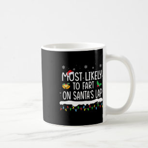 Caneca De Café Mais Propenso a Peidar no Colo do Papai Noel Diver
