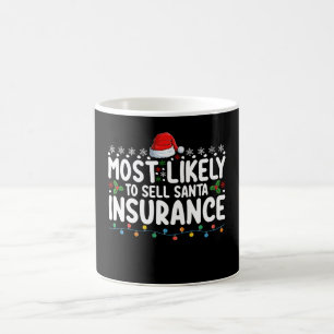 Caneca De Café Mais Propenso a Vender Seguro de Natal do Papai No