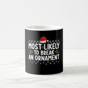 Caneca De Café Mais Provável a Quebrar um Enfeite de Natal