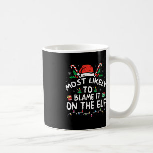 Caneca De Café Mais Provável É Culpá-Lo Na Família De Papais noei