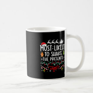Caneca De Café Mais Provável Para Agitar O Natal Da Família Atual