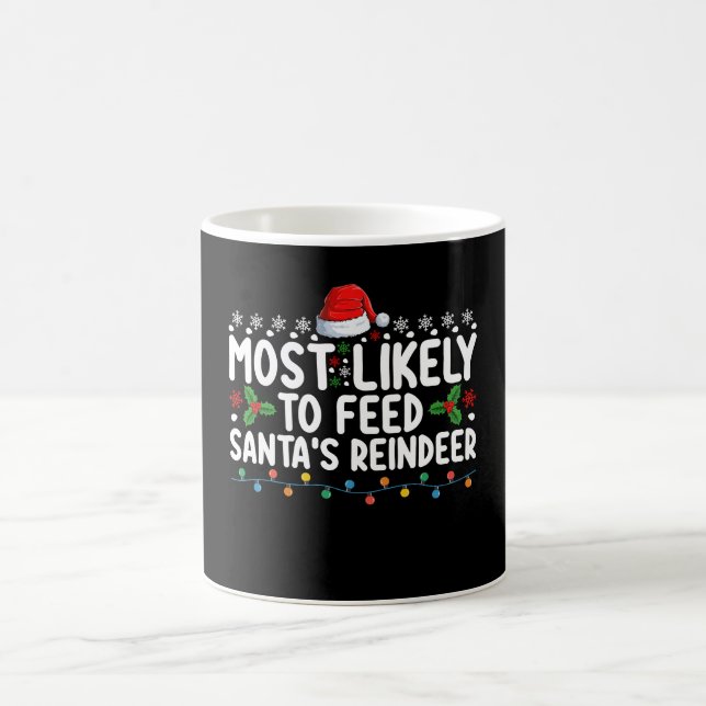 Caneca De Café Mais Provável Para Alimentar O Natal De Papais noe (Centro)
