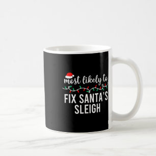Caneca De Café Mais Provável Para Camisas De Natal Que Correspond