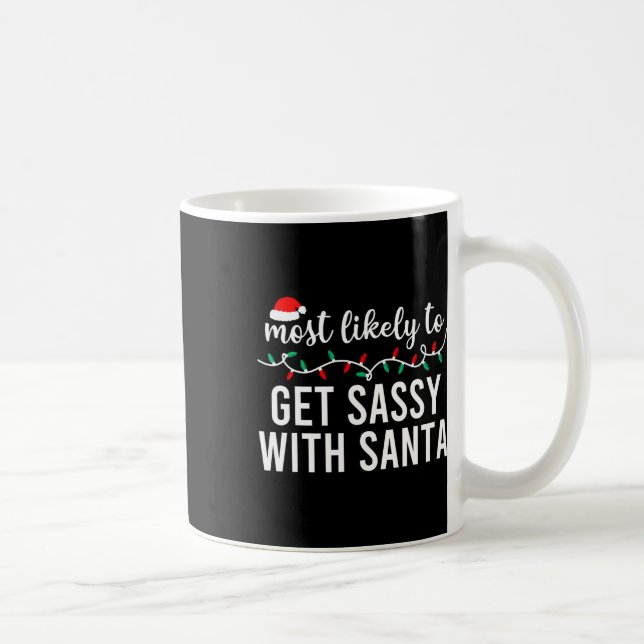 Caneca De Café Mais Provável Para Camisas De Natal Que Correspond (Direita)