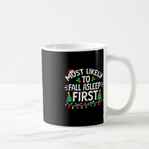 Caneca De Café Mais Provável Para Dormir Primeira Família De Nata