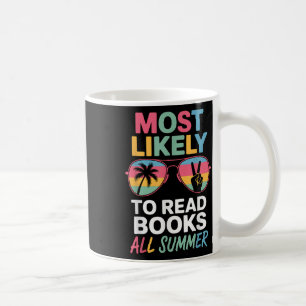 Caneca De Café Mais Provável Para Ler Livros Todo O Engraçado Pro