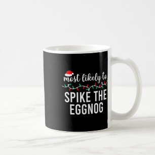 Caneca De Café Mais Provável Para O Pijama Familiar Fora De Natal